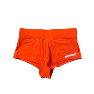 New Women’s Hooters girl uniform Rare cheeky shorts Orange size Small Super sexy